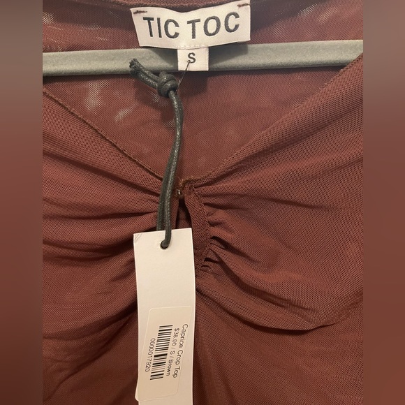 Sheer Open Front Crop Top - Picture 3 of 4